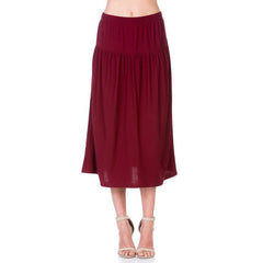 ASK-9026PS Contemporary Midi Skirt | Made in USA | Azules Wholesale